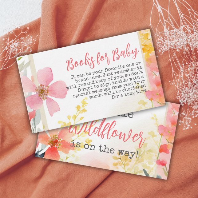 Wildblume Peach Floral Book for Baby Shooting Game Begleitkarte (Von Creator hochgeladen)