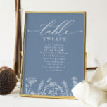 Wildblume Periwinkle Hochzeitstabelle Einladung<br><div class="desc">Wildblume Periwinkle Hochzeitskarte Einladung</div>