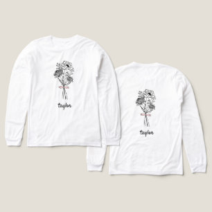 Wildblume Personalisierter Name Tri-Blend Shirt