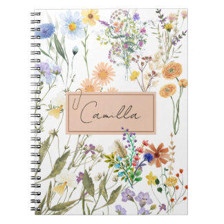 Wildblume Personalisiertes Journal, benutzerdefini Notizblock