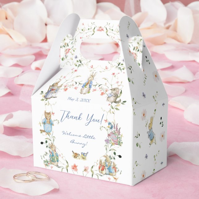 Wildblume Peter der Rabbit Baby Duschbox Geschenkschachtel (Hochzeit)
