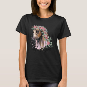 Wildblume Pferdegeschenke für Frauen Mädchen Kinde T-Shirt