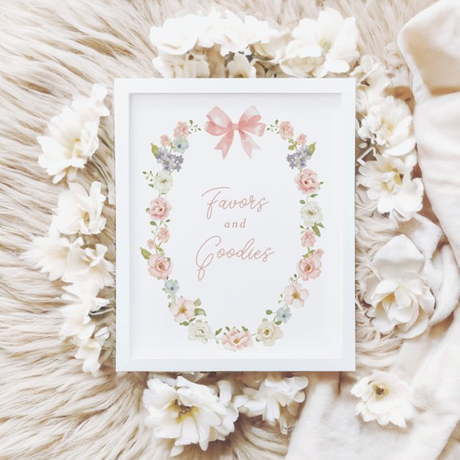 Wildblume Pink Bow Girls Favoriten & Goodies Zeich Poster (Von Creator hochgeladen)