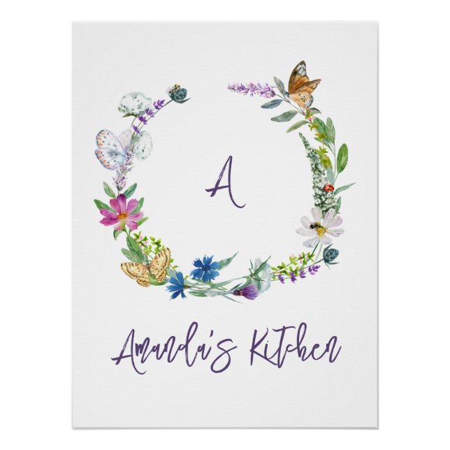 Wildblume Poster (Vorderseite)