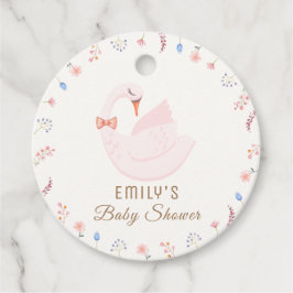 Wildblume Princess Swan Girl Babydusche Geschenkanhänger