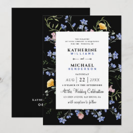 Wildblume QR-Code für Wasserfarben Einzelheiten UA Einladung