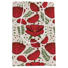 Wildblume Red Poppy Baby Dusche Mittlere Geschenktüte