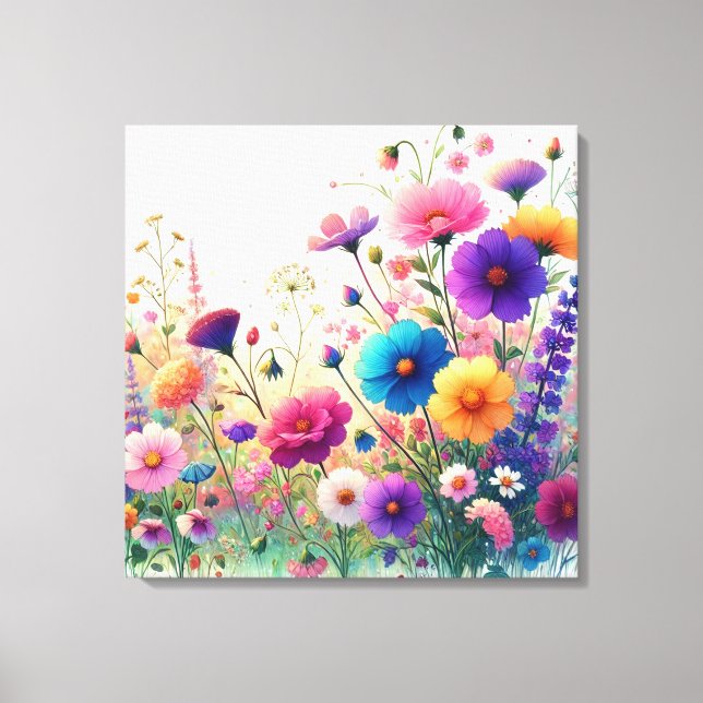 Wildblume Rhapsody Leinwanddruck (Vorderseite)