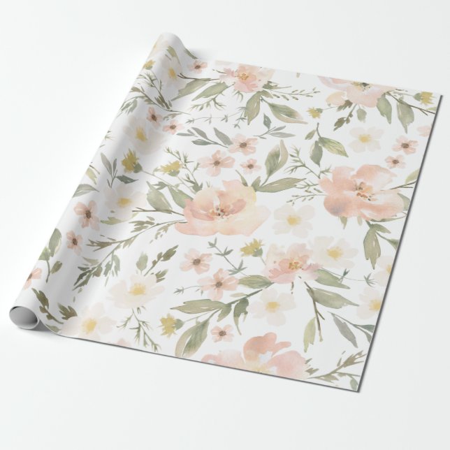 Wildblume Romance Geschenkpapier (Ungerollt)