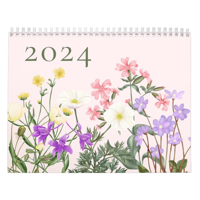 Wildblume Rosa Nordens Kalender (Titelbild)