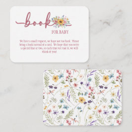 Wildblume Rose Babydusche buchen für Babykarte Begleitkarte