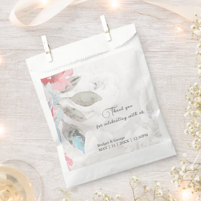 Wildblume Rose Hochzeitsfeier Geschenktütchen (Ausgeschnitten)