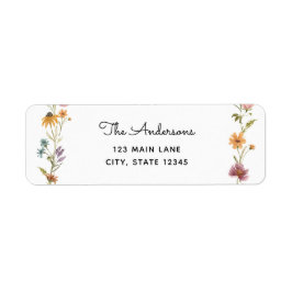 Wildblume-Rücksendeadresse