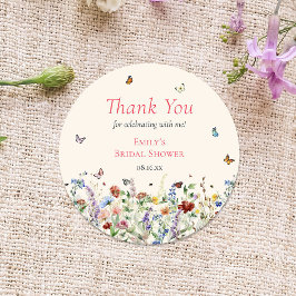 Wildblume Runder Aufkleber