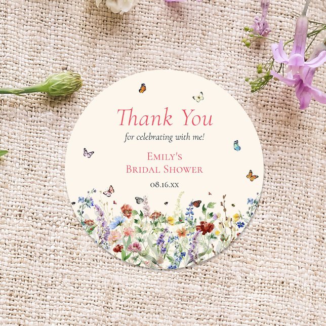 Wildblume Runder Aufkleber (Von Creator hochgeladen)