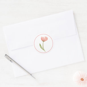 Wildblume Runder Aufkleber
