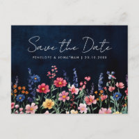 Wildblume Rustikale Landflora Save the Date