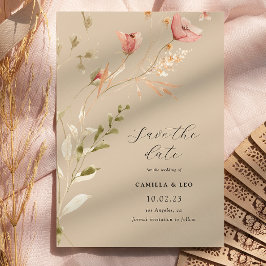 Wildblume Rustikale Wildblume Hochzeit Einladung