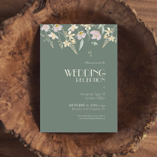 Wildblume Sage Deko Hochzeitsempfang Einladung