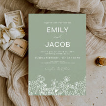 Wildblume Sage Green Botanical Wedding