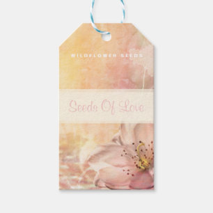 Wildblume Samen von Liebe Geschenketiketten Geschenkanhänger