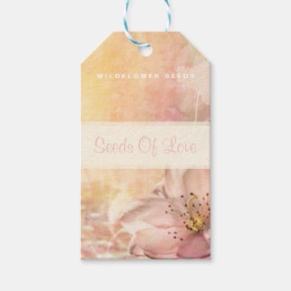Wildblume Samen von Liebe Geschenketiketten Geschenkanhänger