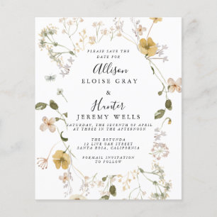 Wildblume Save the Date