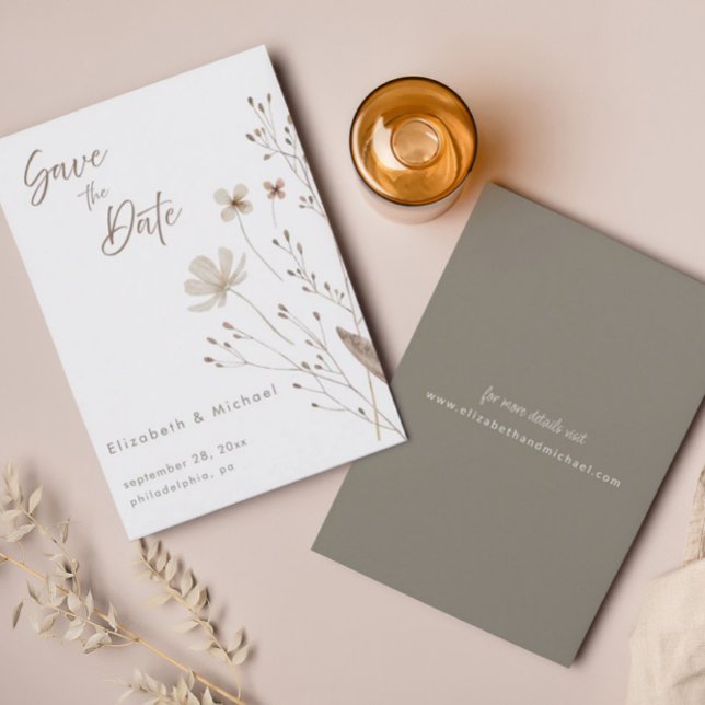 Wildblume | Save the Date Einladung (Von Creator hochgeladen)