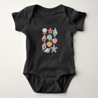 Wildblume Seashell Clam Summer Vibes Floral Beach