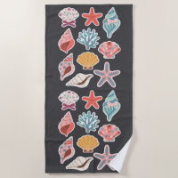 Wildblume Seashell Clam Summer Vibes Floral Beach