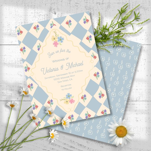 Wildblume Seed Packet handgezeichnete Hochzeit Einladung (Von Creator hochgeladen)