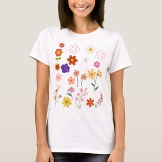 Wildblume Shirt für Frauen Blumengeschenk für T - 