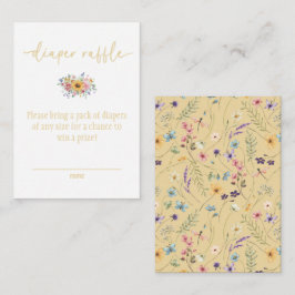 Wildblume Solid Yellow Baby Duschdusche Windeln Ra Begleitkarte