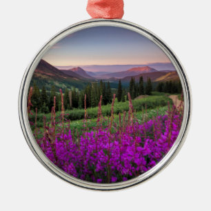 Wildblume-Sonnenaufgang  Butte mit Haube, Colorado Ornament Aus Metall