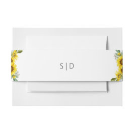 Wildblume Sonnenblumen Einladungsbanderole