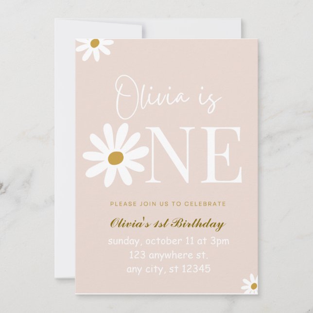 Wildblume Sonnige Einladung (Vorderseite)