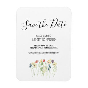 Wildblume Speichern des Datumsfensters Magnet