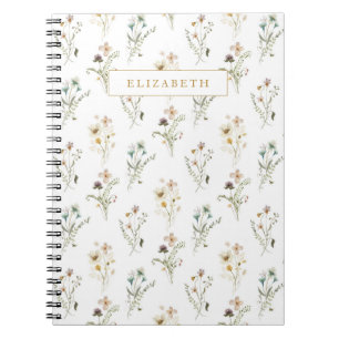 Wildblume Spiral Foto Notebook Notizblock