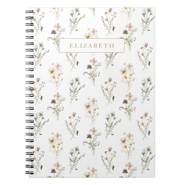 Wildblume Spiral Foto Notebook Notizblock (Vorderseite)