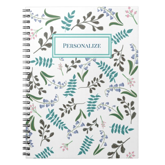 Wildblume-SpiralNotebook Notizblock (Vorderseite)