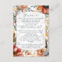 Wildblume Spirit Boho Hochzeitskarte