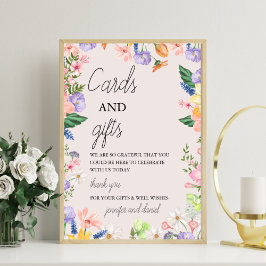 Wildblume Spring Baby Duschkarten und Geschenke Un Fotodruck