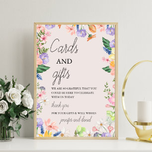 Wildblume Spring Baby Duschkarten und Geschenke Un Fotodruck