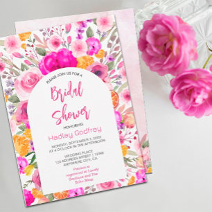 Wildblume Spring Bridal Dusche Einladung