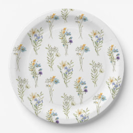 Wildblume Spring Floral Baby Dusche Pappteller