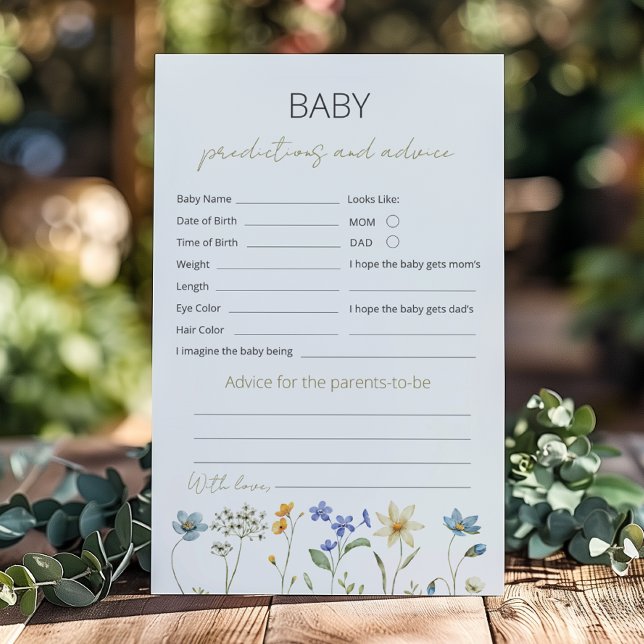 Wildblume Spring Floral Neutral Baby Vorhersagen (Von Creator hochgeladen)