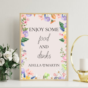 Wildblume Spring Food and Drinks Station Signature Fotodruck
