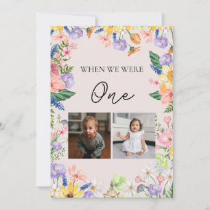 Wildblume Spring Wedding Table Word Number Card Einladung