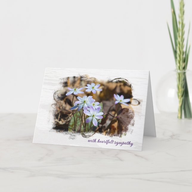 Wildblume Sympathy Card Karte (Vorderseite)
