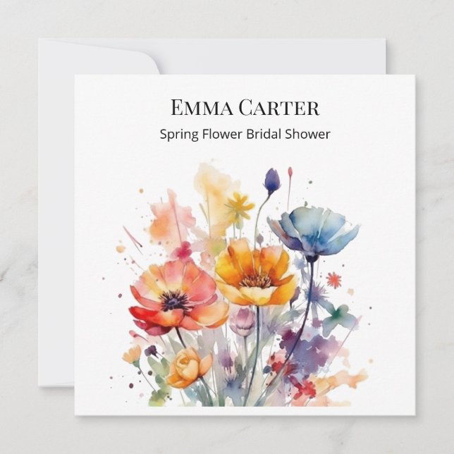 Wildblume Symphonie: Buntes Frühlingswasser (Vorderseite)